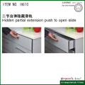 Extensão parcial oculta empurre para abrir o slide Soft Closing Drawer Slide